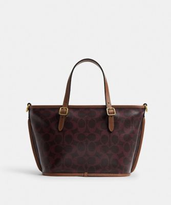 coach トートバッグ　バッグ　新品 タクシー トート バッグ 21・シグネチャー キャンバス | COACH